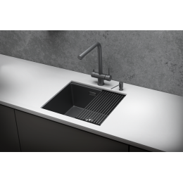 Кухонная мойка GRANULA (5045U, ГРАФИТ МАТОВЫЙ)
