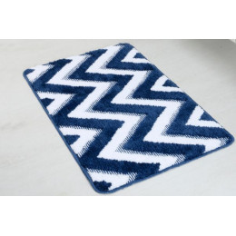 Коврик для ванной Fixsen River  темно-синий 50х80 см. ( FX-5004M)