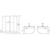 Душевая кабина Timo Comfort Fabric Glass 120*85*220  (T-8802LF)