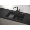 Кухонная мойка GRANULA Kitchen Space (7303U, ЧЁРНЫЙ)