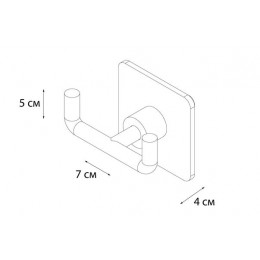 Крючок FIXSEN Square двойной (FX-93105A)