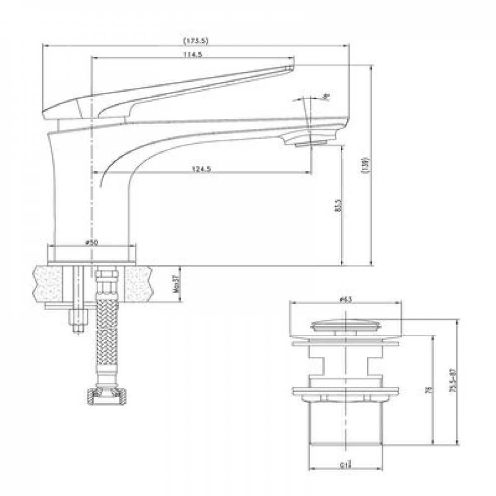 Смеситель для раковины Lemark Allegro (LM5906CW)