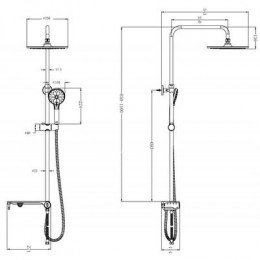 Душевой гарнитур Lemark (LM8810C)