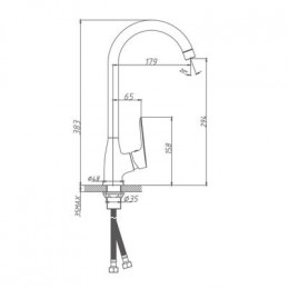 Смеситель для кухни Haiba (HB70506)