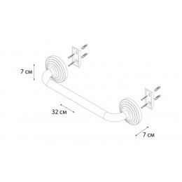 Поручень для ванны FIXSEN Retro (FX-83817)