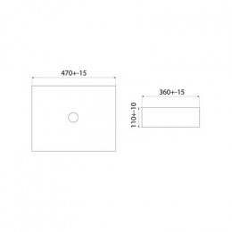 Умывальник накладной Iddis Slide, белый (SLIWS02i27)
