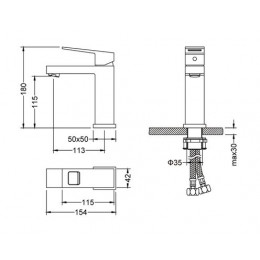 Смеситель для раковины Timo Briana (7161/00F)