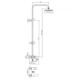 Душевая система Haiba (HB2401)