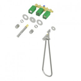 Смеситель для раковины встроенный с термостатом, с гигиеническим душем Timo Saona хром (2383/00SM)