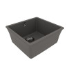 Кухонная мойка Lemark SINARA 440-U подстольного монтажа из кварцгранита цвет: Серый шёлк (9910071)