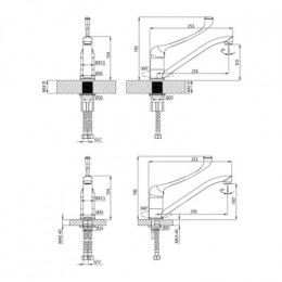 Смеситель Lemark Project LM4634C для кухни