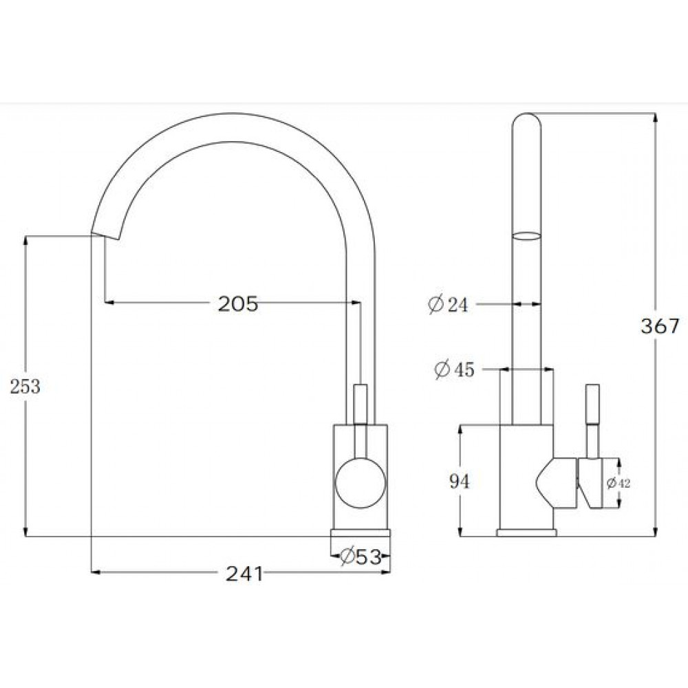 Смеситель для кухонной мойки ESKO K45 (K45 Beige)