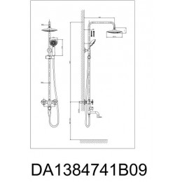 Душевая система DK Hessen Goethe (DA1384741E09)