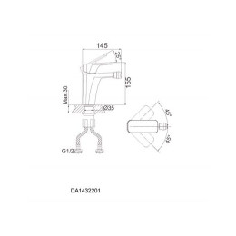Смеситель для биде DK Berlin Humboldt (DA1432212)