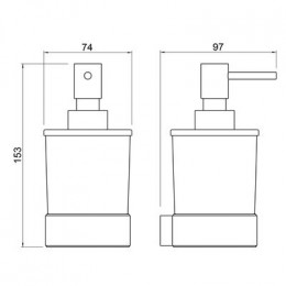 Дозатор Timo Selene черный (14039/03)