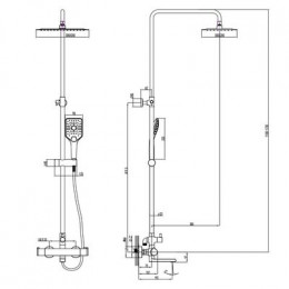 Душевая система для ванны Lemark Yeti (LM7862C)