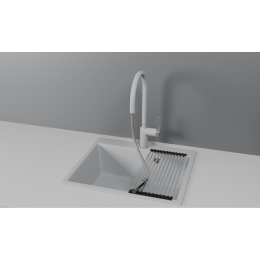 Смеситель для кухни GRANULA с выдвижным изливом (8172, БАЗАЛЬТ)