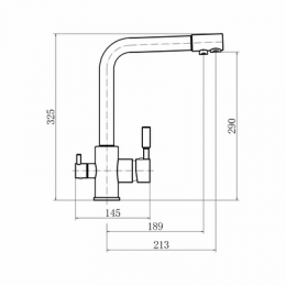 Смеситель для кухни FASHUN с фильтром питьевой воды (A4352-21)