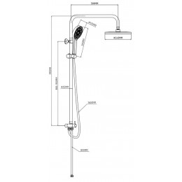 Душевая система, ESKO (ST950N)