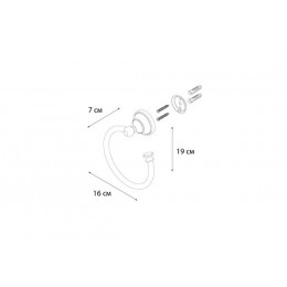 Полотенцедержатель FIXSEN Bogema кольцо (FX-78511)