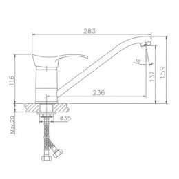 Смеситель для кухни Haiba (HB4901)
