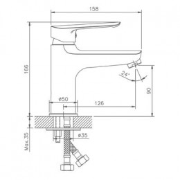 Смеситель для раковины Haiba (HB10198)