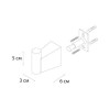 Крючок одинарный FIXSEN TREND GRAPHITE  (FX-98005)