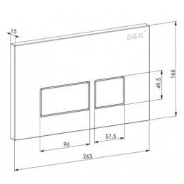 Комплект D&K DS1511601 унитаз DT1516016, инсталляция DI8055119,клавиша смыва DB1439016