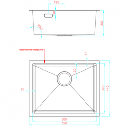 Кухонная мойка FASHUN графит  (17M Комплект AS5544-17)