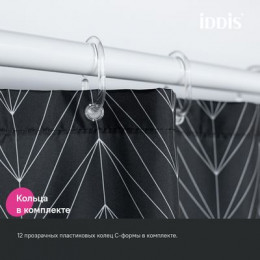 Штора для ванной, 200x180 см, Полиэстер, IDDIS (BB05P18i11)