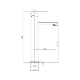 Смеситель для умывальника FASHUN (A51202-7)