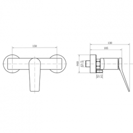 Смеситель FASHUN душевой (A2086)