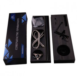 Смеситель напольный ванно-душевой FASHUN черный (A3085-7)