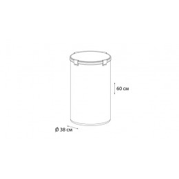 Корзина для белья FIXSEN SMART STYLE на завязках белая (FX-1033B)