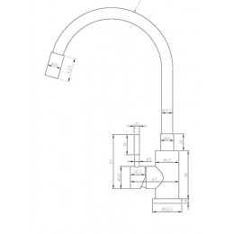 Смеситель для кухонной мойки ESKO Snake (K44 G)