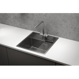 Кухонная мойка GRANULA (5051, СТАЛЬ САТИН)