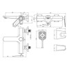 Смеситель для ванны и душа Lemark Prizma (LM3914C)