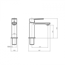 Смеситель для умывальника FASHUN (A1083-33)