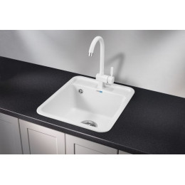 Кухонная мойка GRANULA Standart (4202, БЕЛЫЙ)