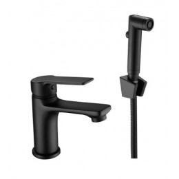 Смеситель с гигиеническим душем  ESKO SINGAPORE  black (SB 27H)
