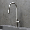 Смеситель Lemark Expert для кухни с вытягивающимся поворотным изливом (LM5086S)