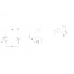 Гигиенический душ встраиваемый RUSH Melos (SUS1101-99)