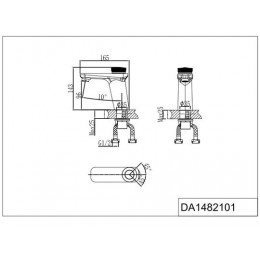 Смеситель для раковины DK Bayern.Alfeld (DA1482101)