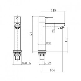 Кран для умывальника FASHUN водоразборный  (A54194)