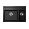 Кухонная мойка GRANULA Kitchen Space (7302, ЧЁРНЫЙ)
