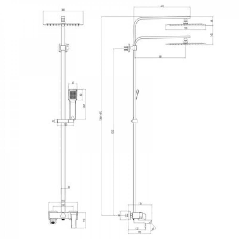 Душевая система Lemark Unit (LM4562C)