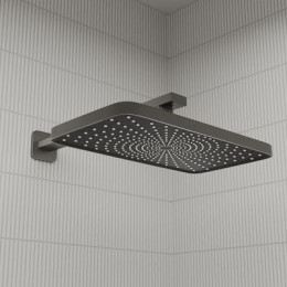 Встраиваемая система с тропическим, ручным душем и изливом IDDIS Parker матовый графит (PARGM03i68)