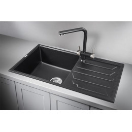 Кухонная мойка GRANULA (8601, ШВАРЦ)