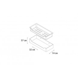 Полка FIXSEN Hotel прямоугольная одноэтажная с пластиковой вставкой (FX-31003C)