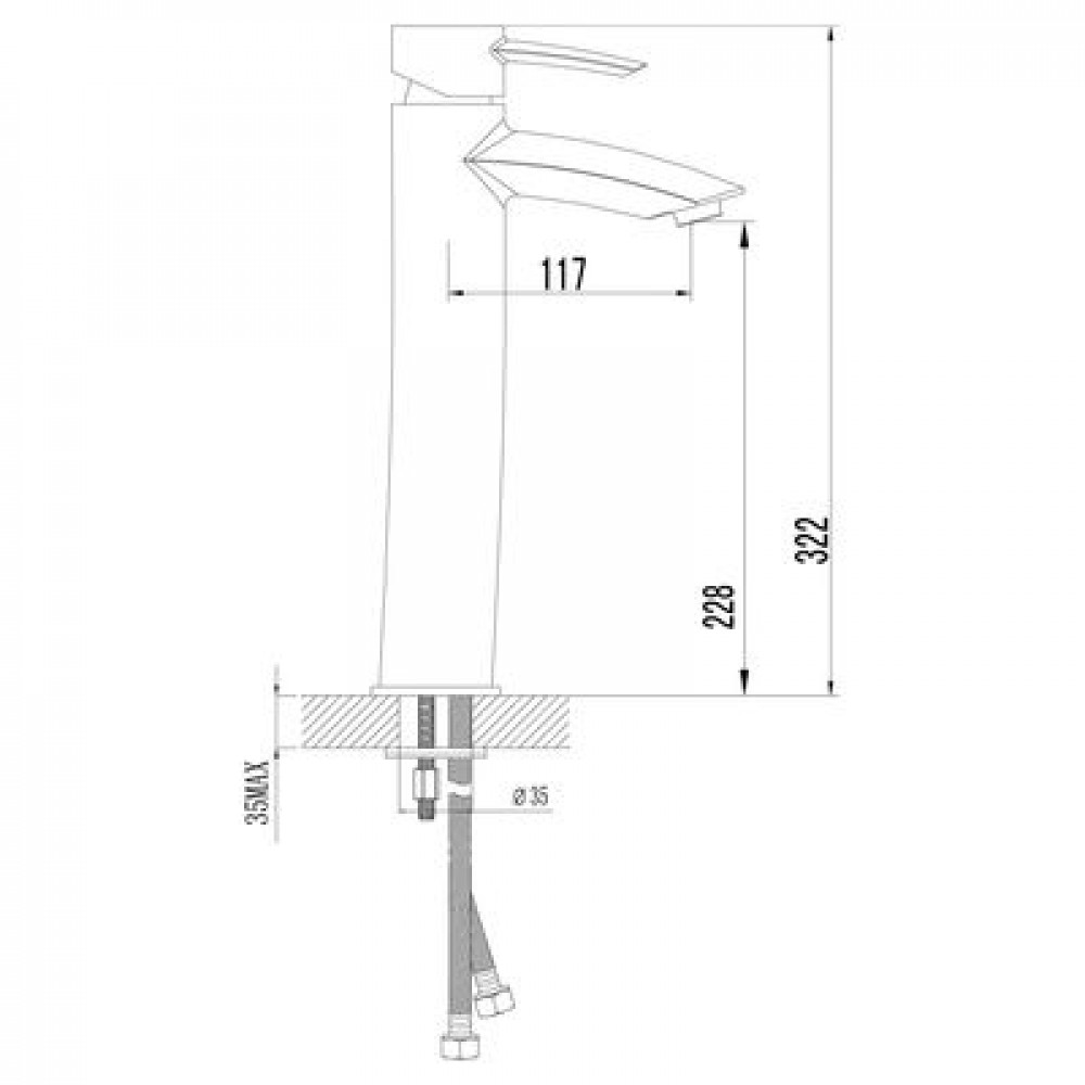 Смеситель для раковины Lemark Atlantiss (LM3209C)